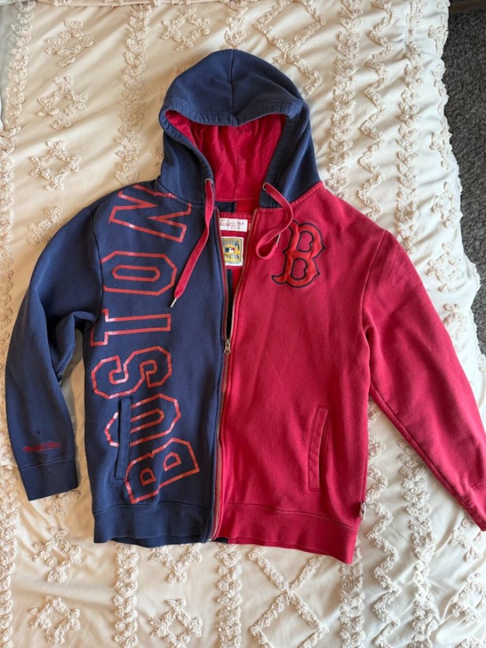Boston Red Sox Mitchell & Ness men’s MLB FZ hoody M